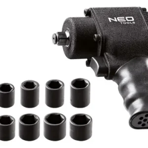 KLUCZ UDAROWY PENUMATYCZNY 1/2" +NASADKI 12-022 Łatwy zwrot